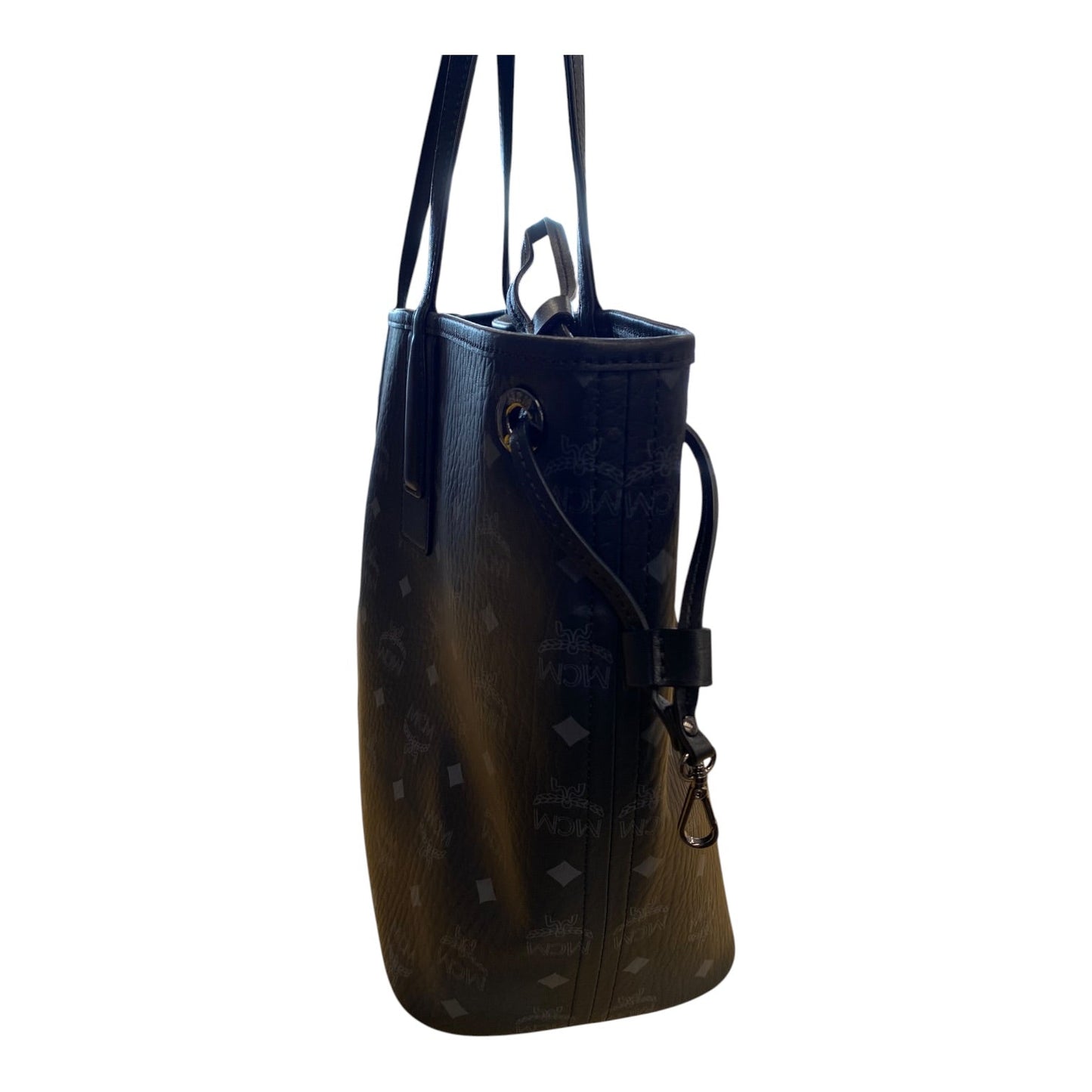 Handbag Luxury Designer By Mcm In Black, Size:Medium