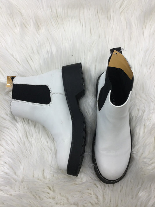 Boots Ankle Flats By Madden Girl In White, Size:8