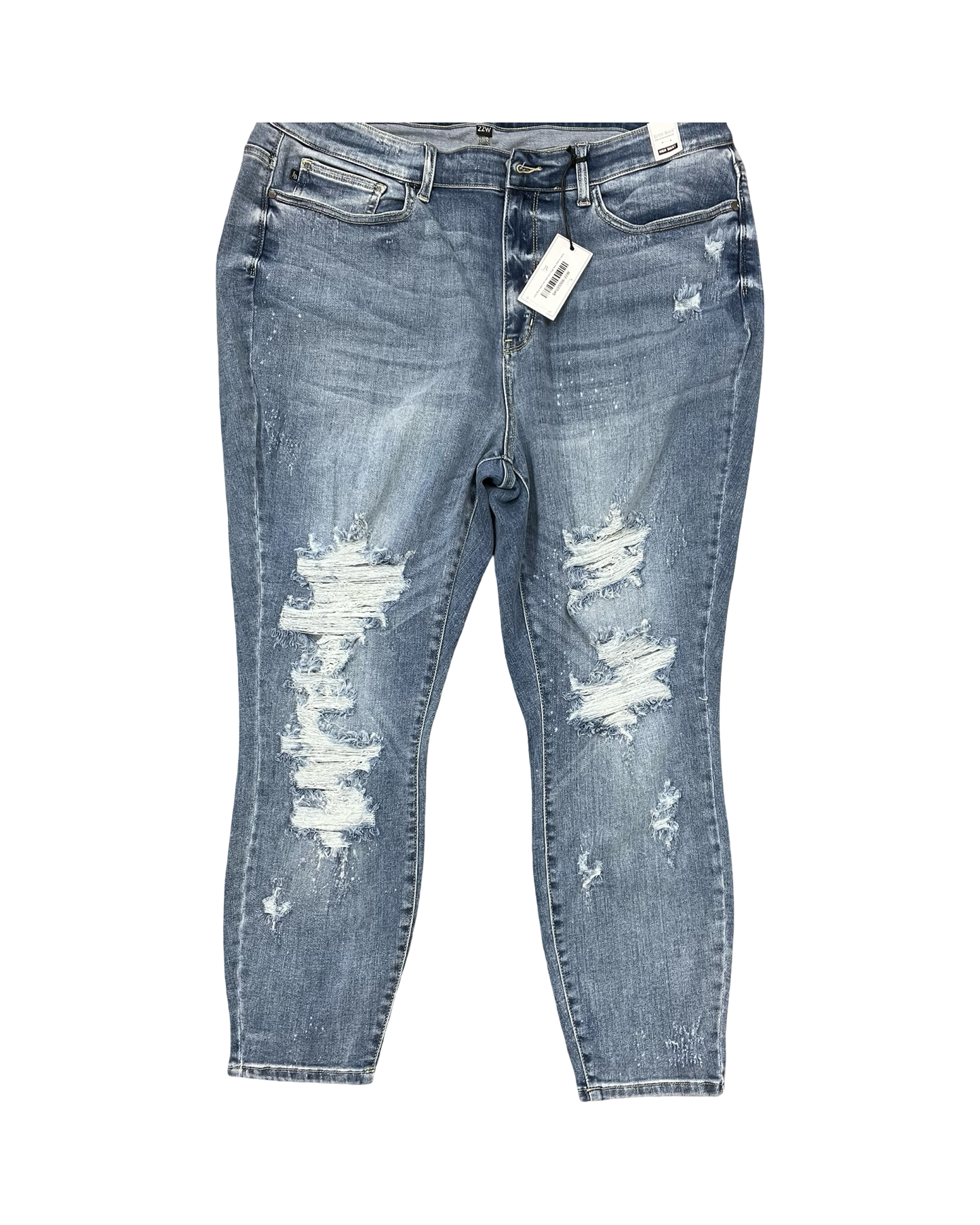 Jeans Skinny By Judy Blue In Blue Denim, Size:22