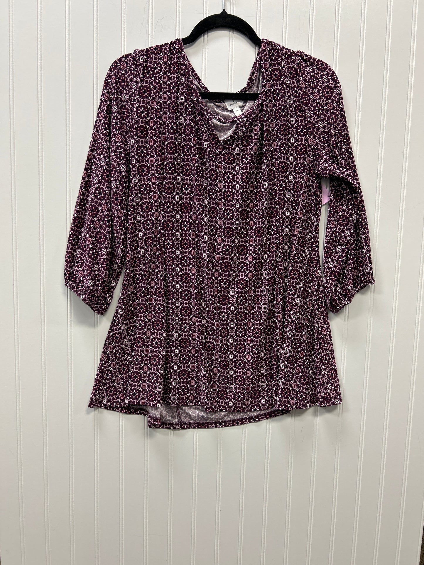 Top Ls By Dressbarn In Purple, Size:Xl
