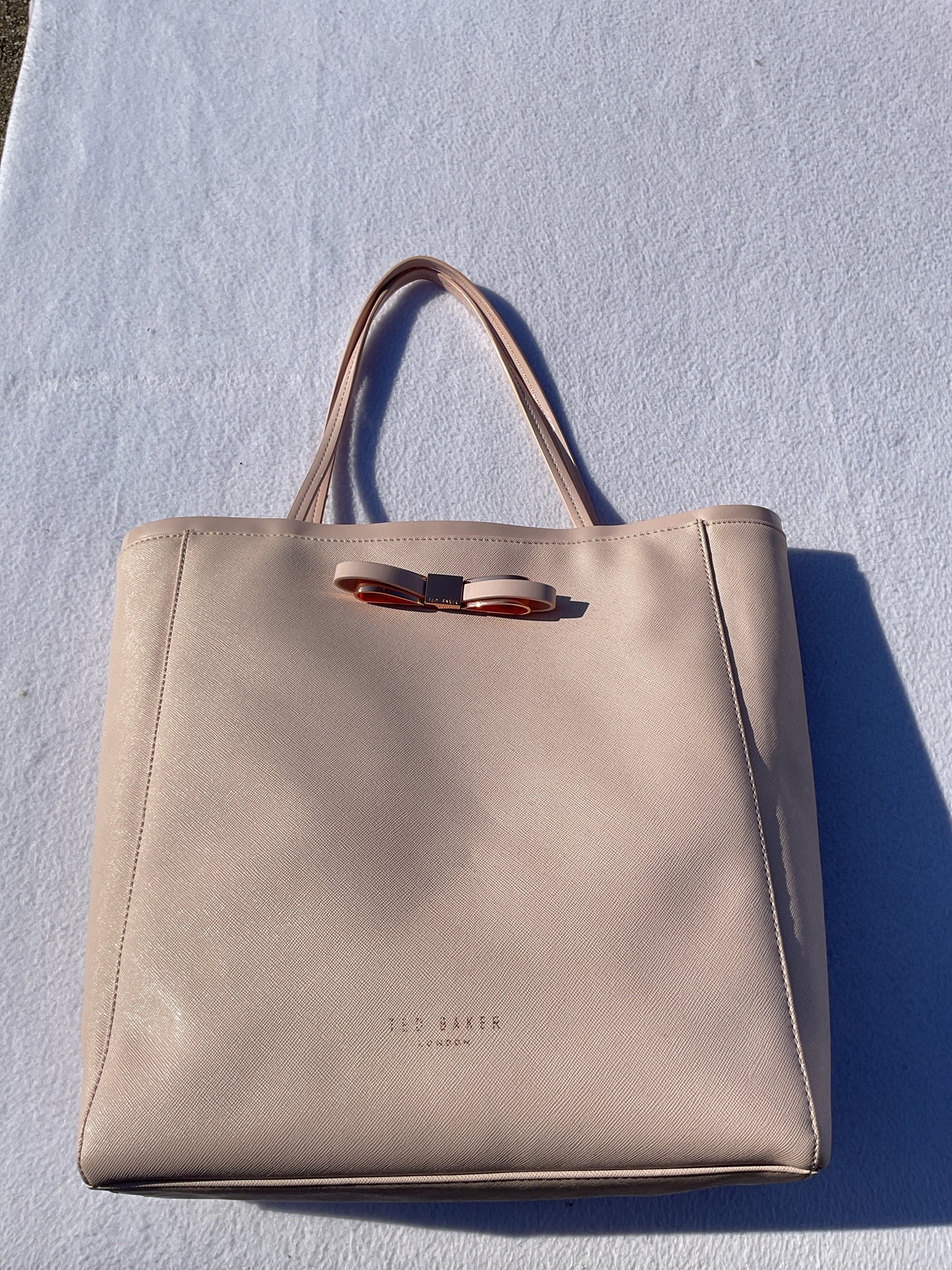 Handbag By Ted Baker In Pink, Size:Large