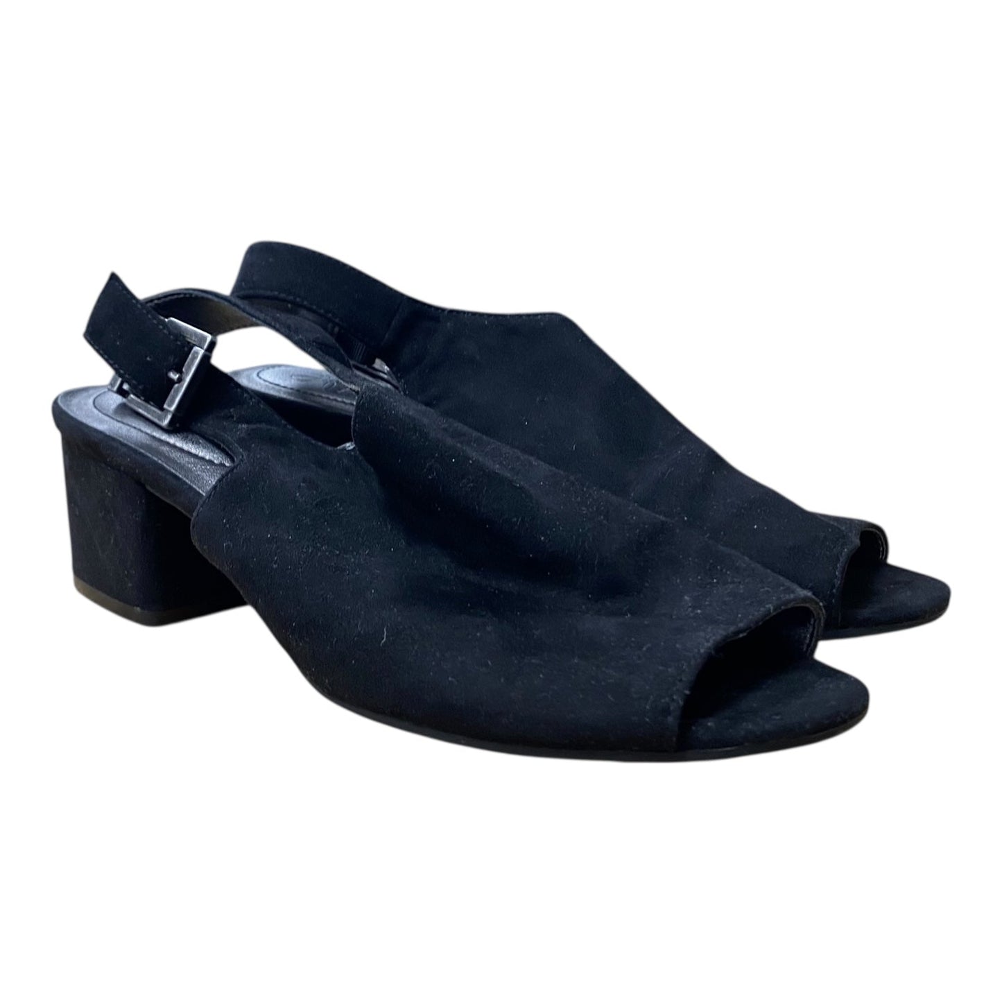Sandals Heels Block By Life Stride In Black, Size:8