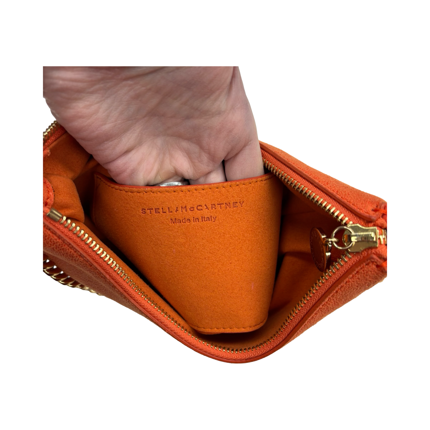 Handbag Luxury Designer By Stella Mccartney In Orange, Size:Small