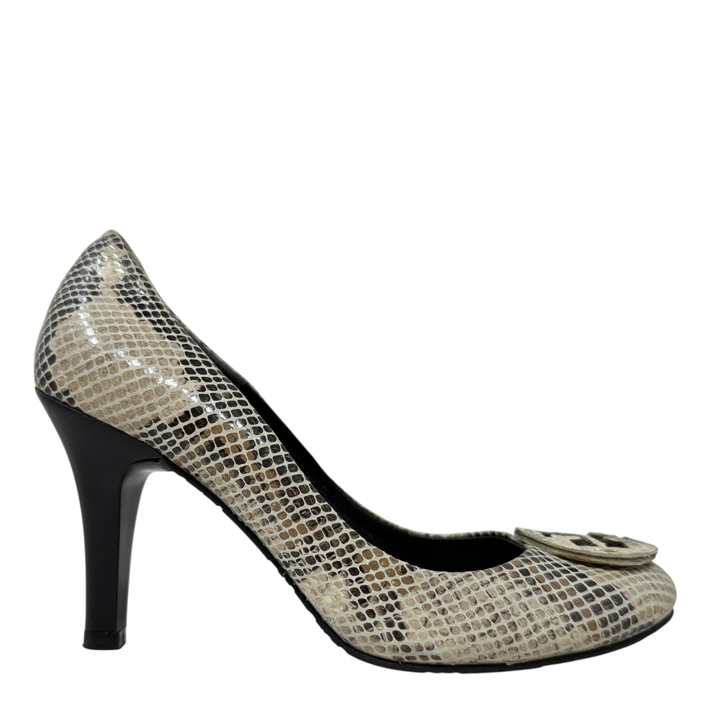 Snakeskin Pumps Designer By Tory Burch In Animal Print, Size: 7.5