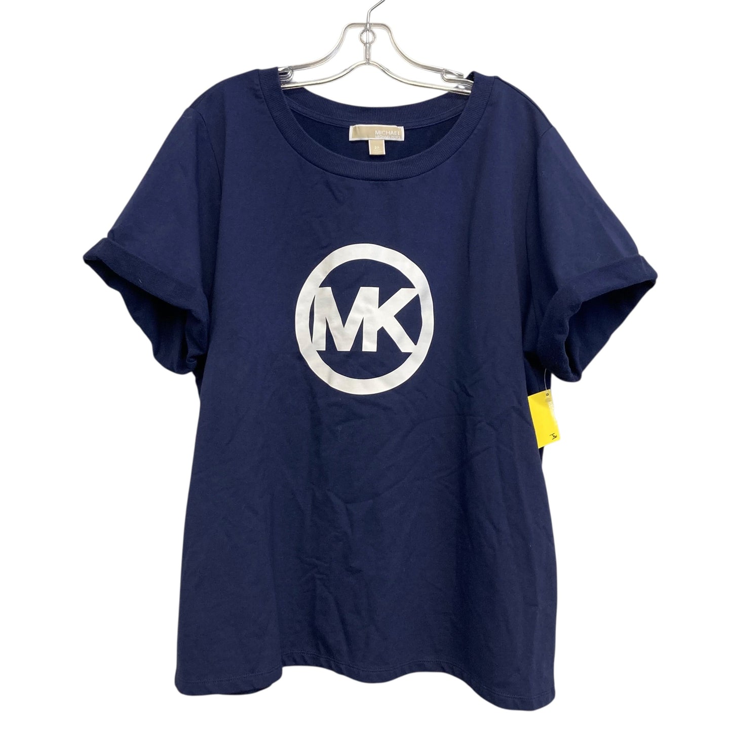 Top Ss By Michael By Michael Kors In Navy, Size:2X