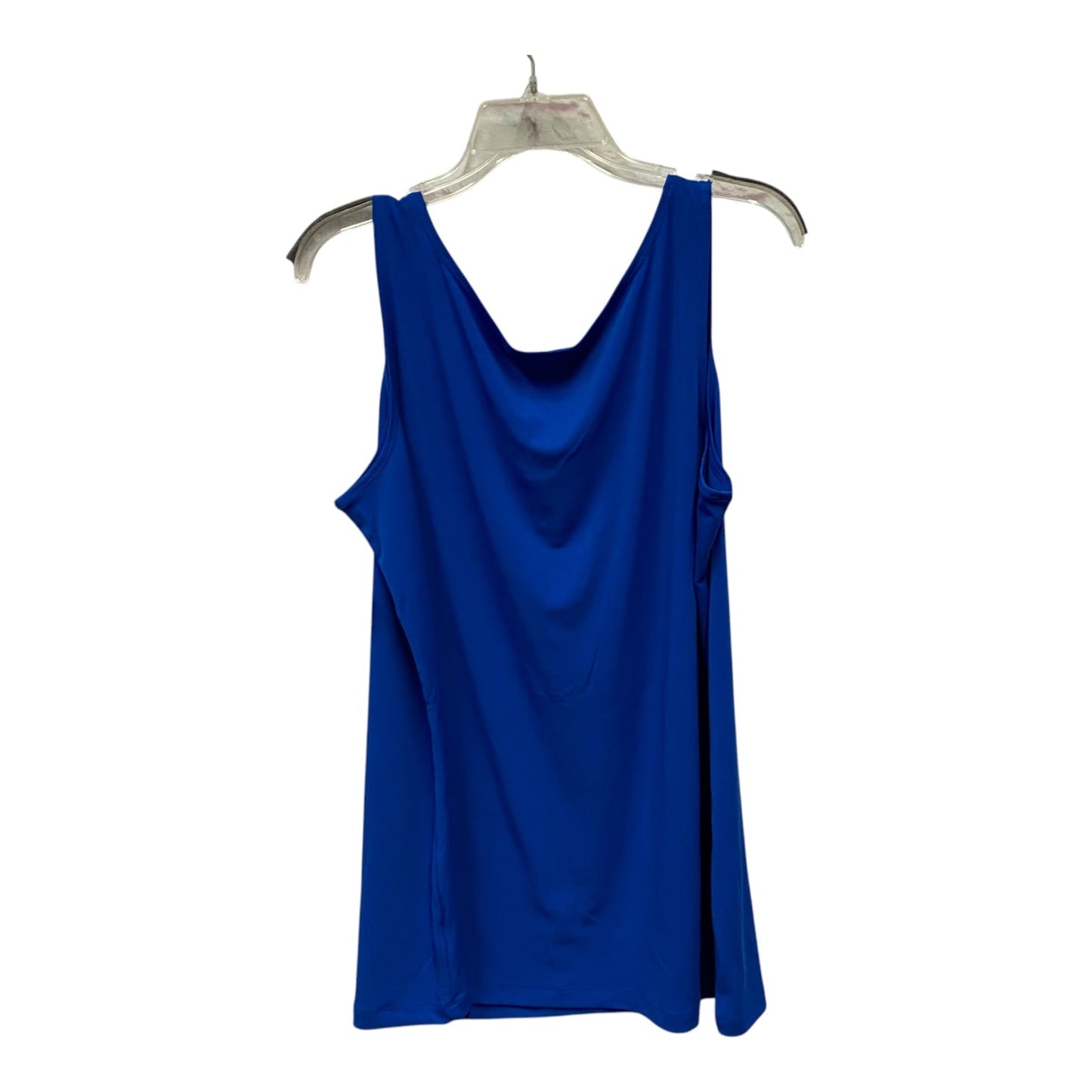 Top Sleeveless By Susan Graver In Blue, Size:1X