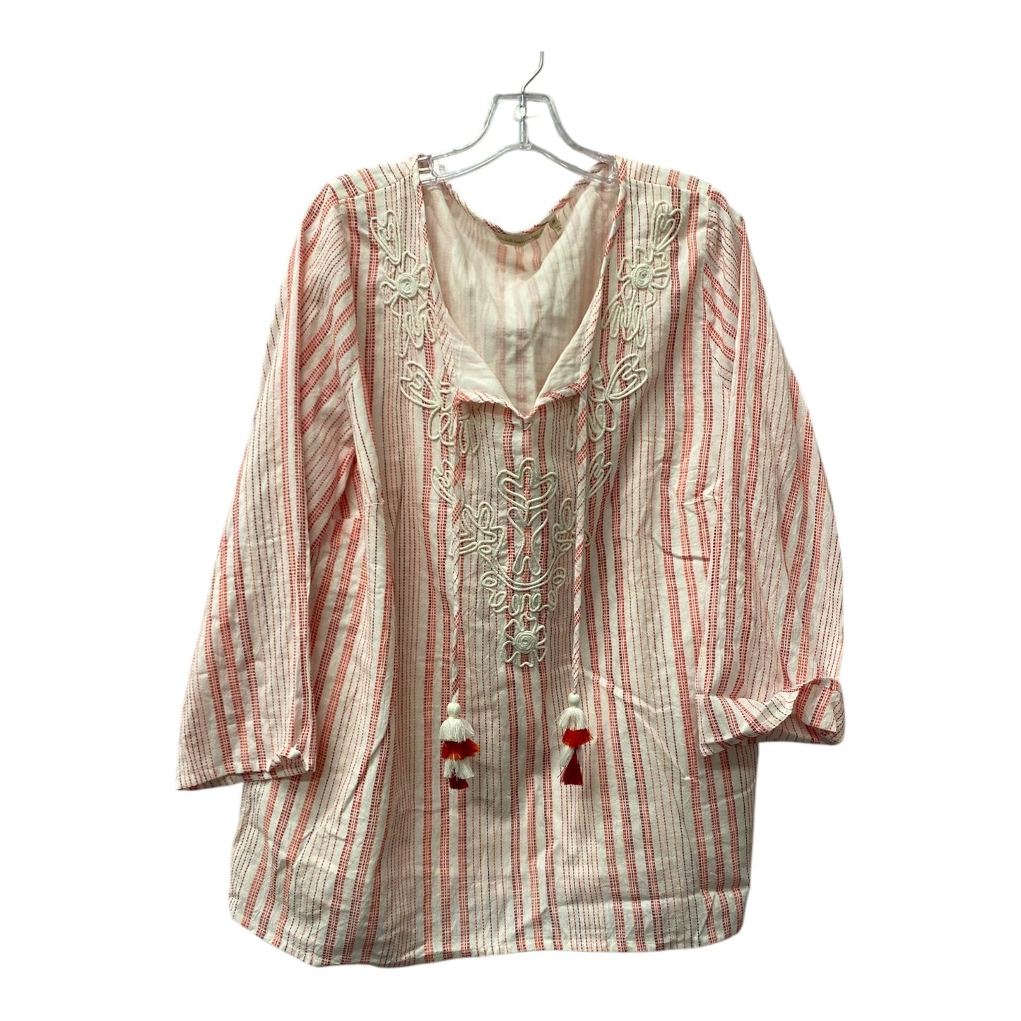 Top Ls By Soft Surroundings In Red & White, Size:2X