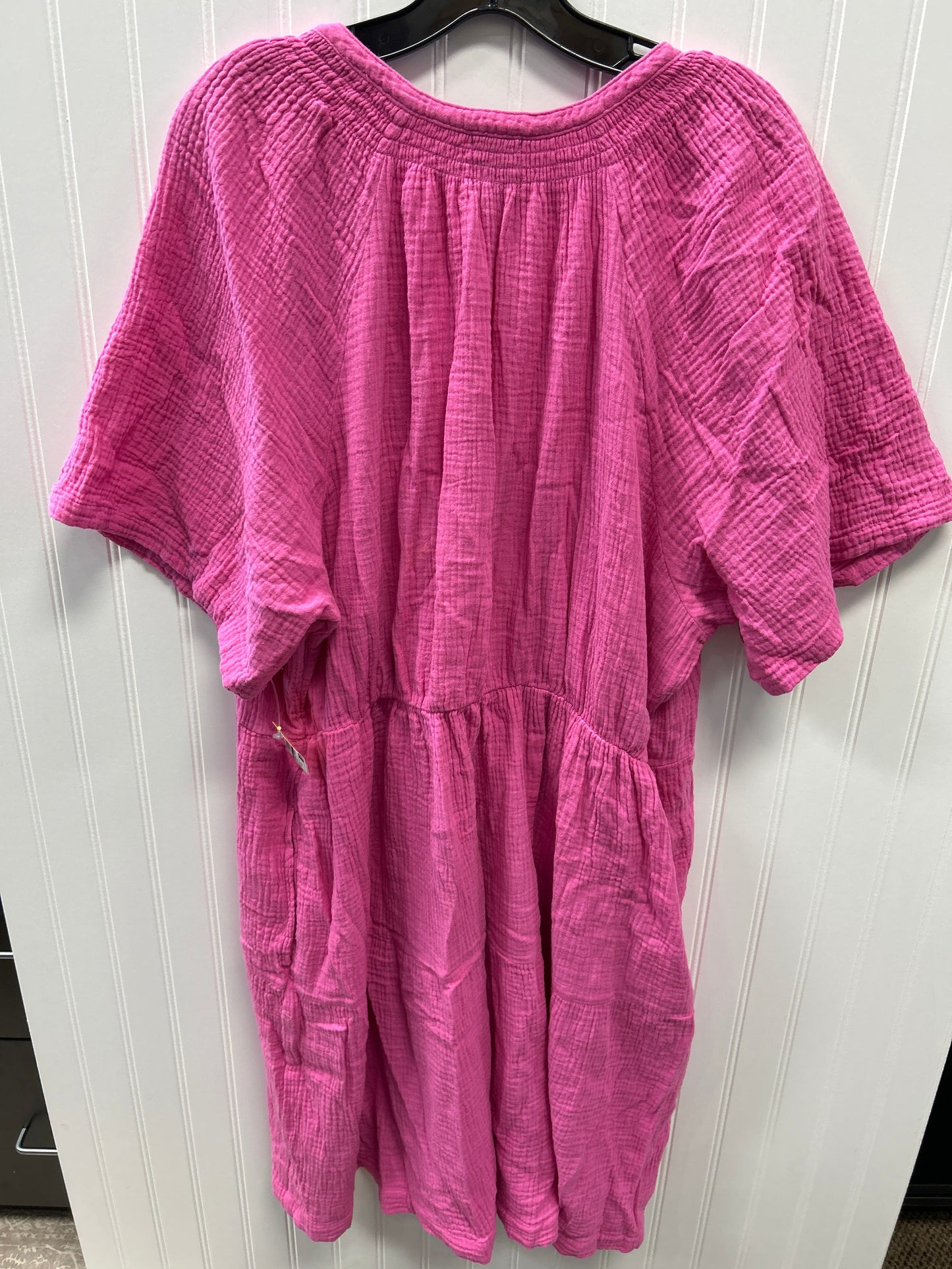 Dress Casual Midi By Gap In Pink, Size:1X