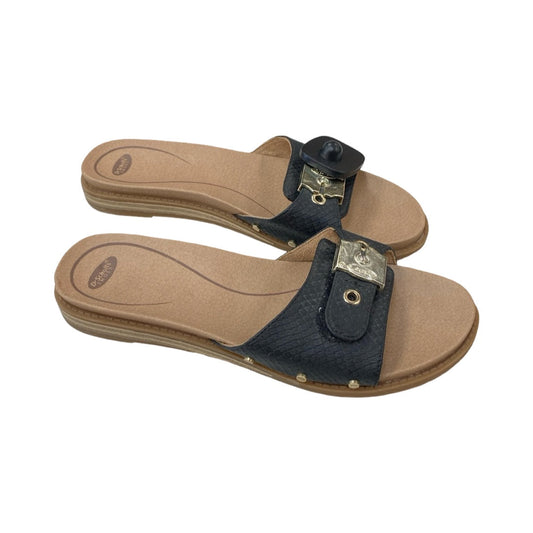 Sandals Flats By Dr Scholls In Black, Size:7.5
