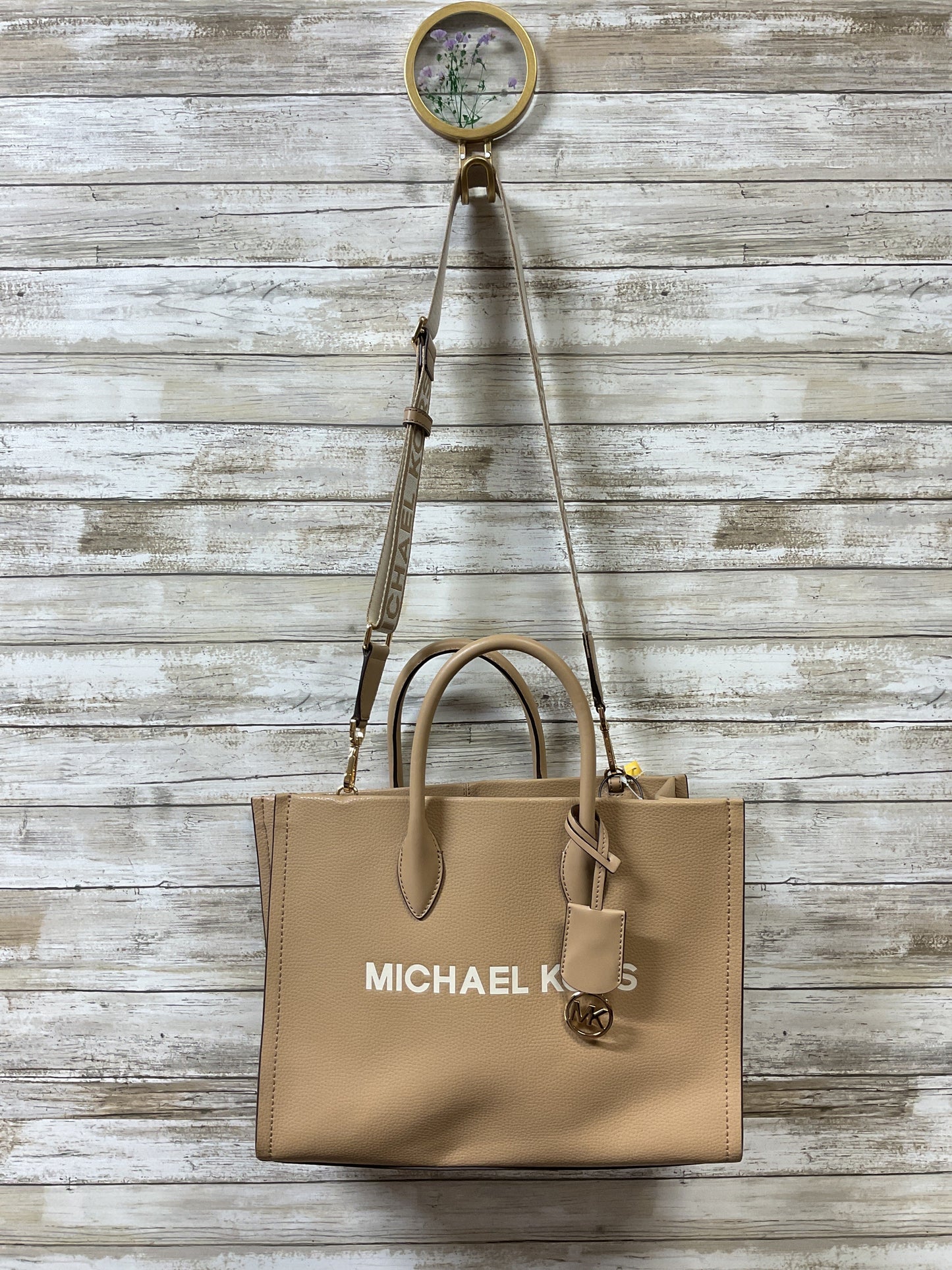 Handbag Designer By Michael Kors In Brown, Size:Large