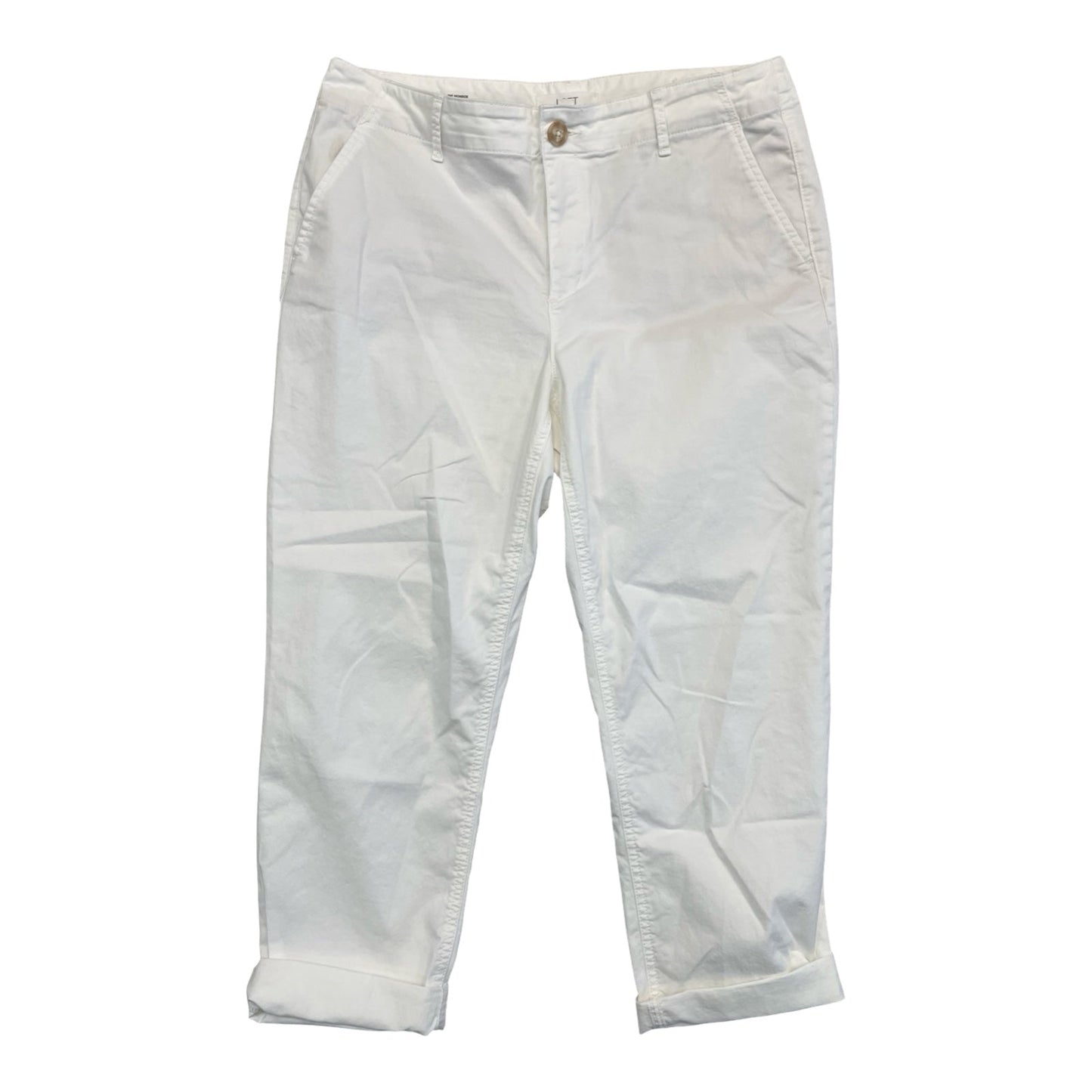 Pants Cropped By Loft In White, Size:12