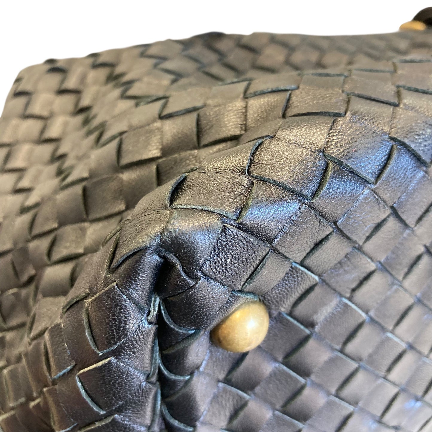 Handbag Luxury Designer By Bottega Veneta In Black, Size:Medium