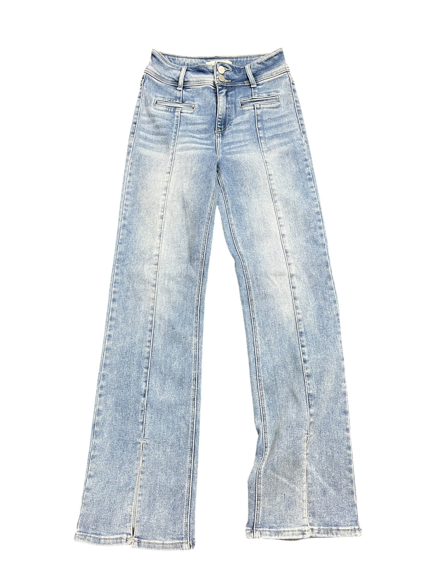 Jeans Boot Cut By Risen In Blue Denim, Size:4