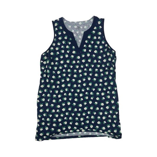 Dress Casual Short By Lands End In Blue & White, Size:3X