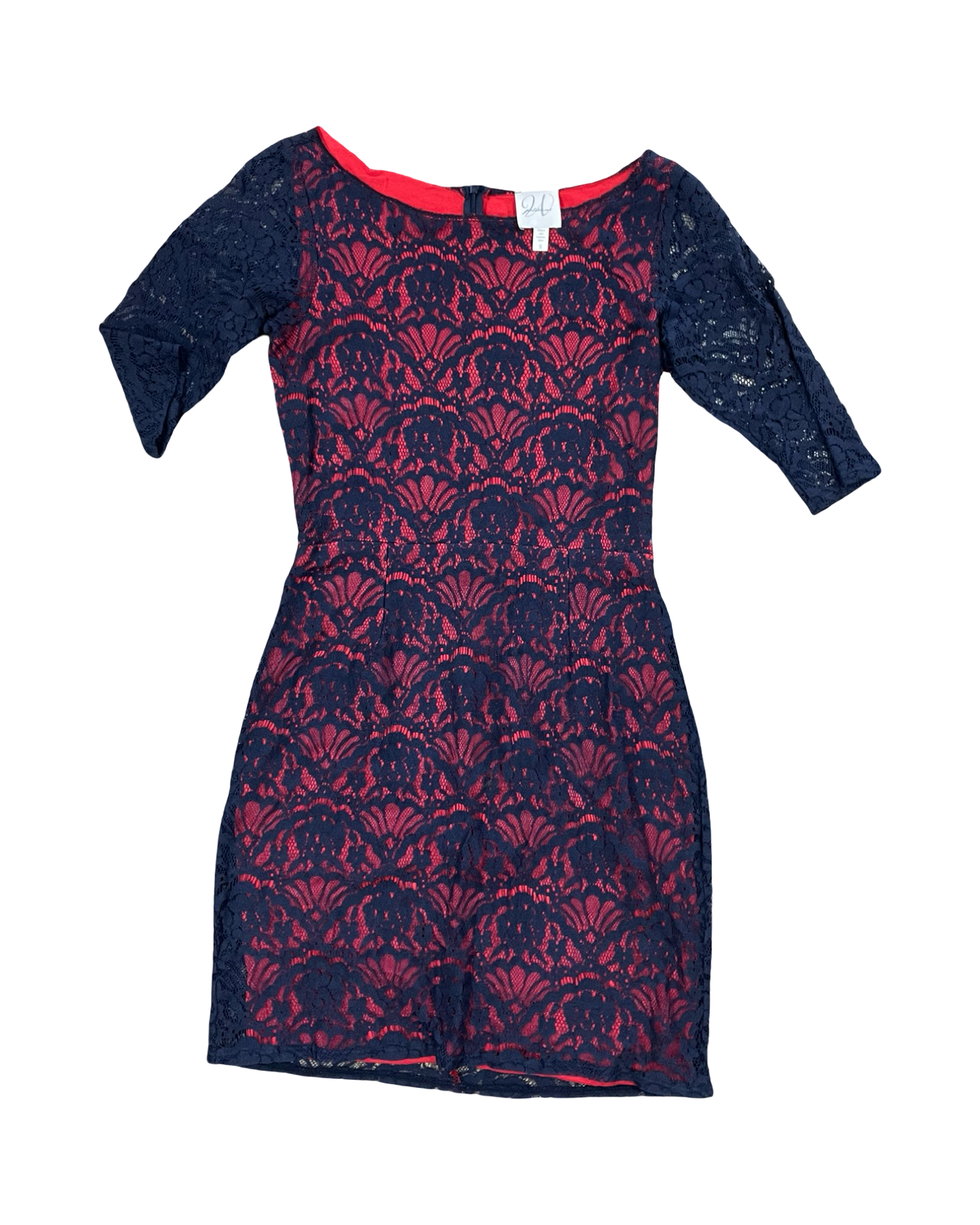 Dress Casual Midi By Clothes Mentor In Blue & Red, Size:S