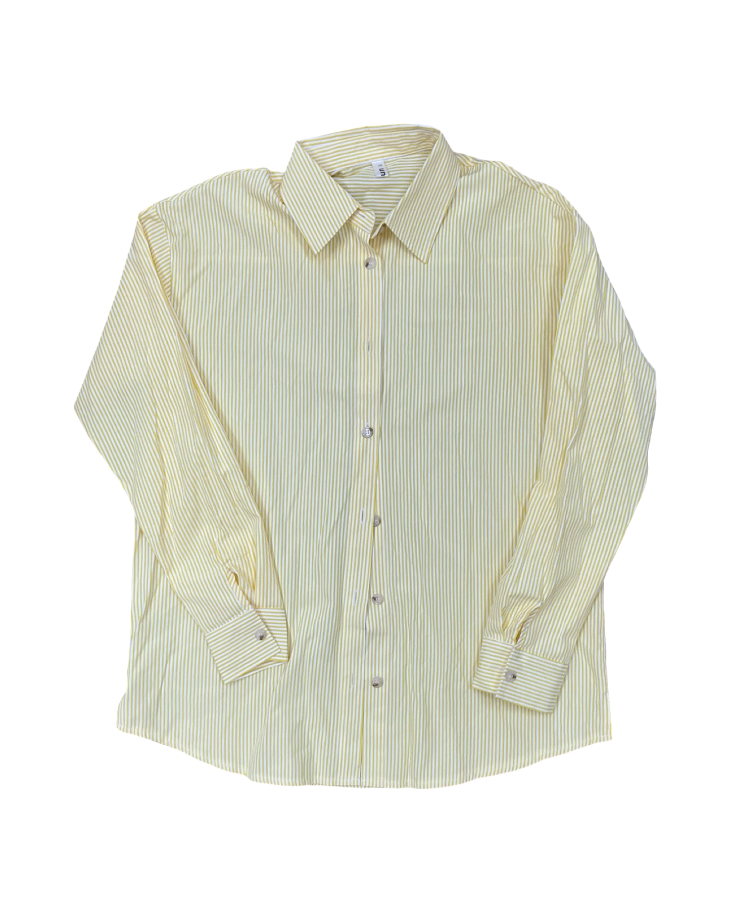 Blouse Ls By Clothes Mentor In White Denim, Size:S