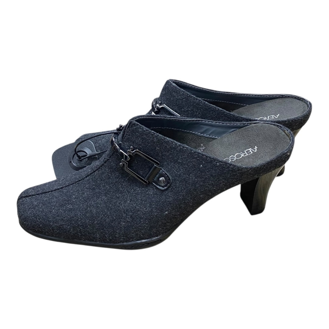 Shoes Heels Block By Aerosoles In Grey, Size:8.5