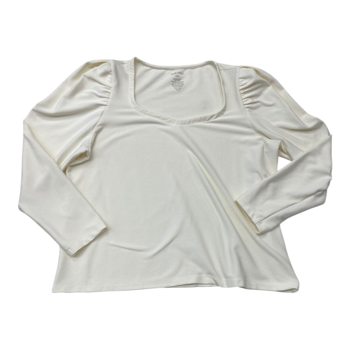 Top Ls By Nine West In Cream, Size:Xxl
