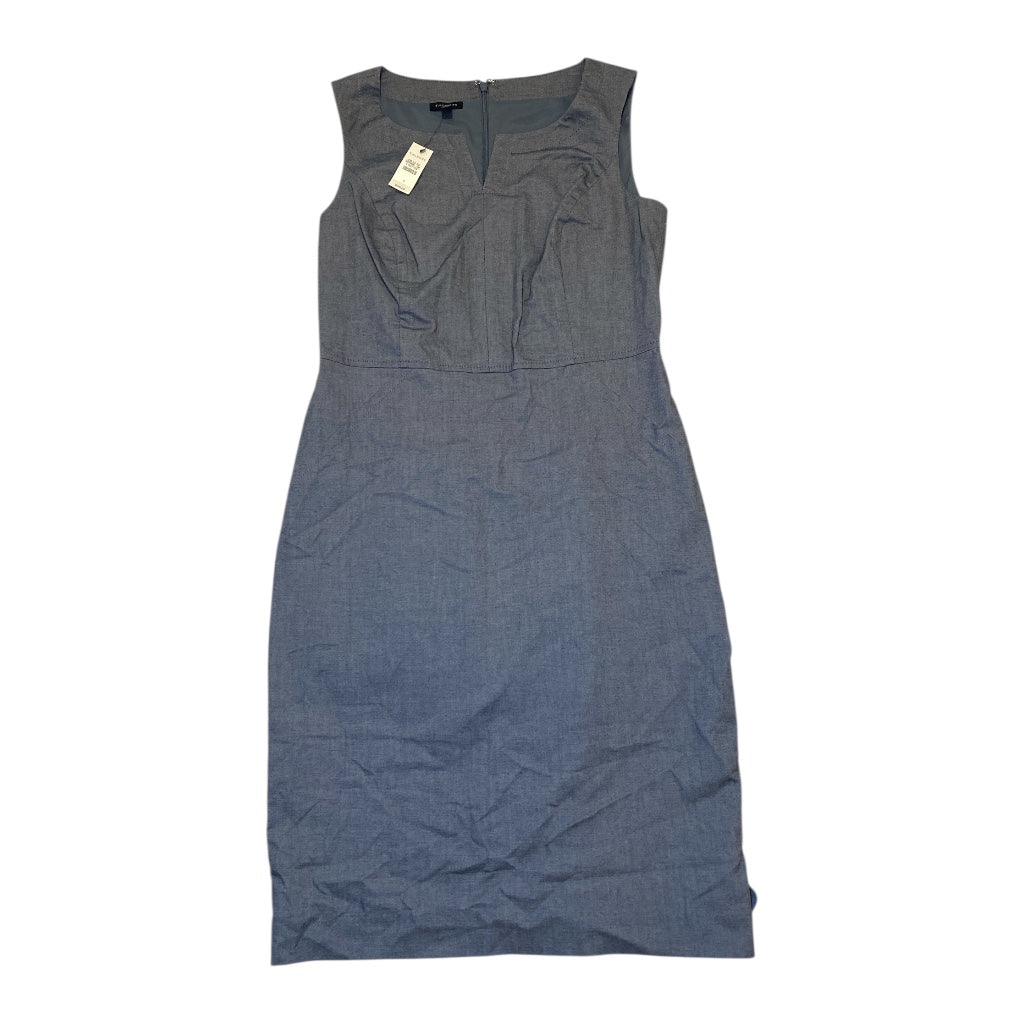 Dress Casual Midi By Talbots In Blue, Size:4