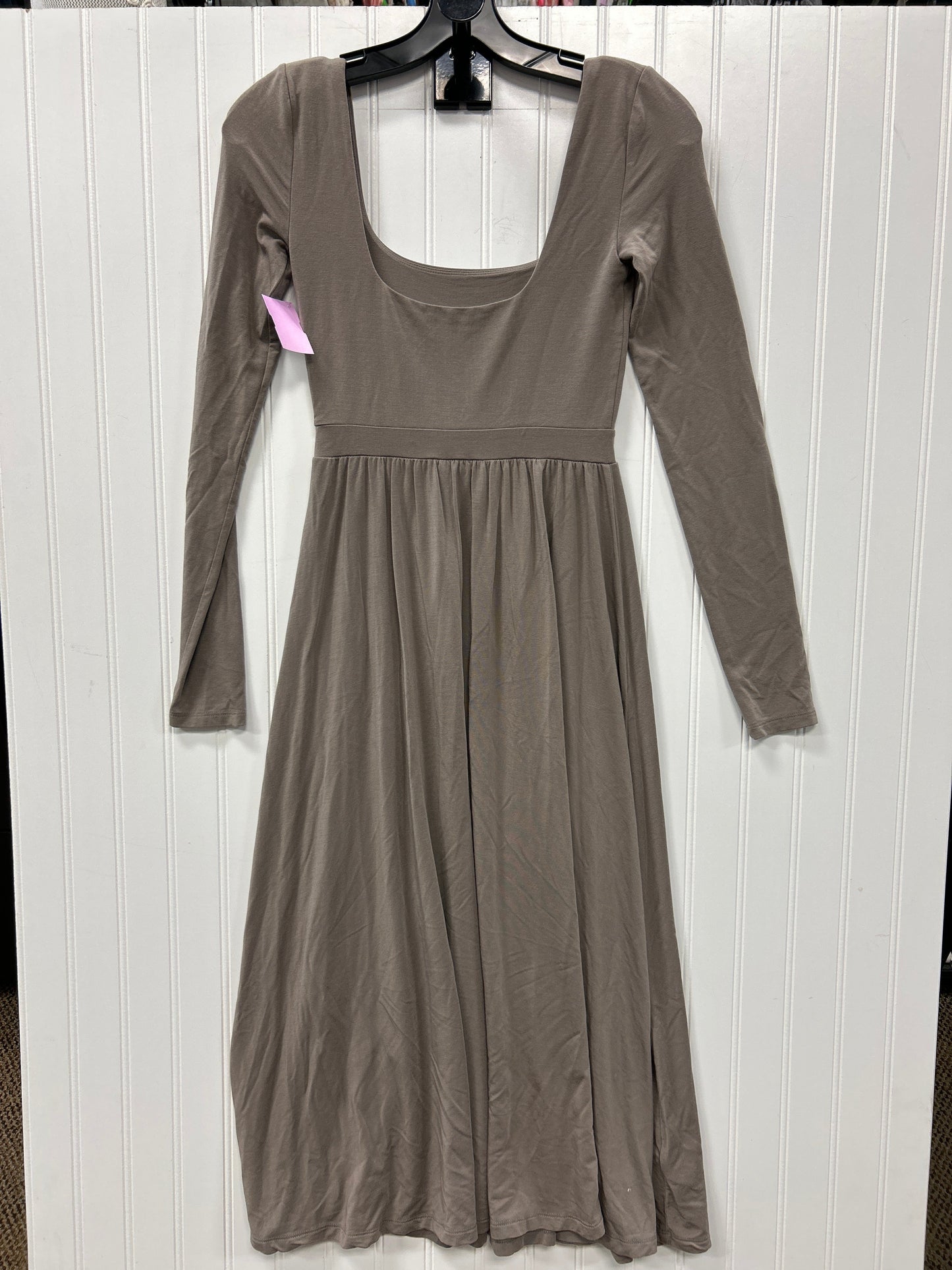 Dress Casual Midi By Wilfred In Taupe, Size:Xs