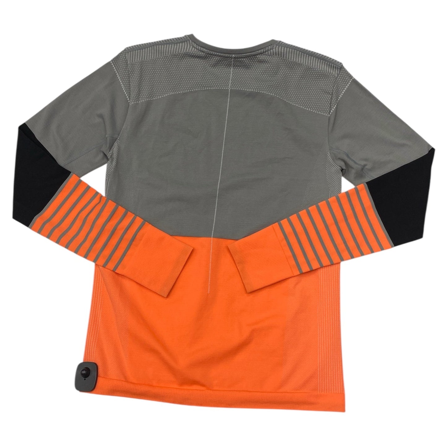 Athletic Top Ls Crewneck By Cmc In Grey & Orange, Size:L
