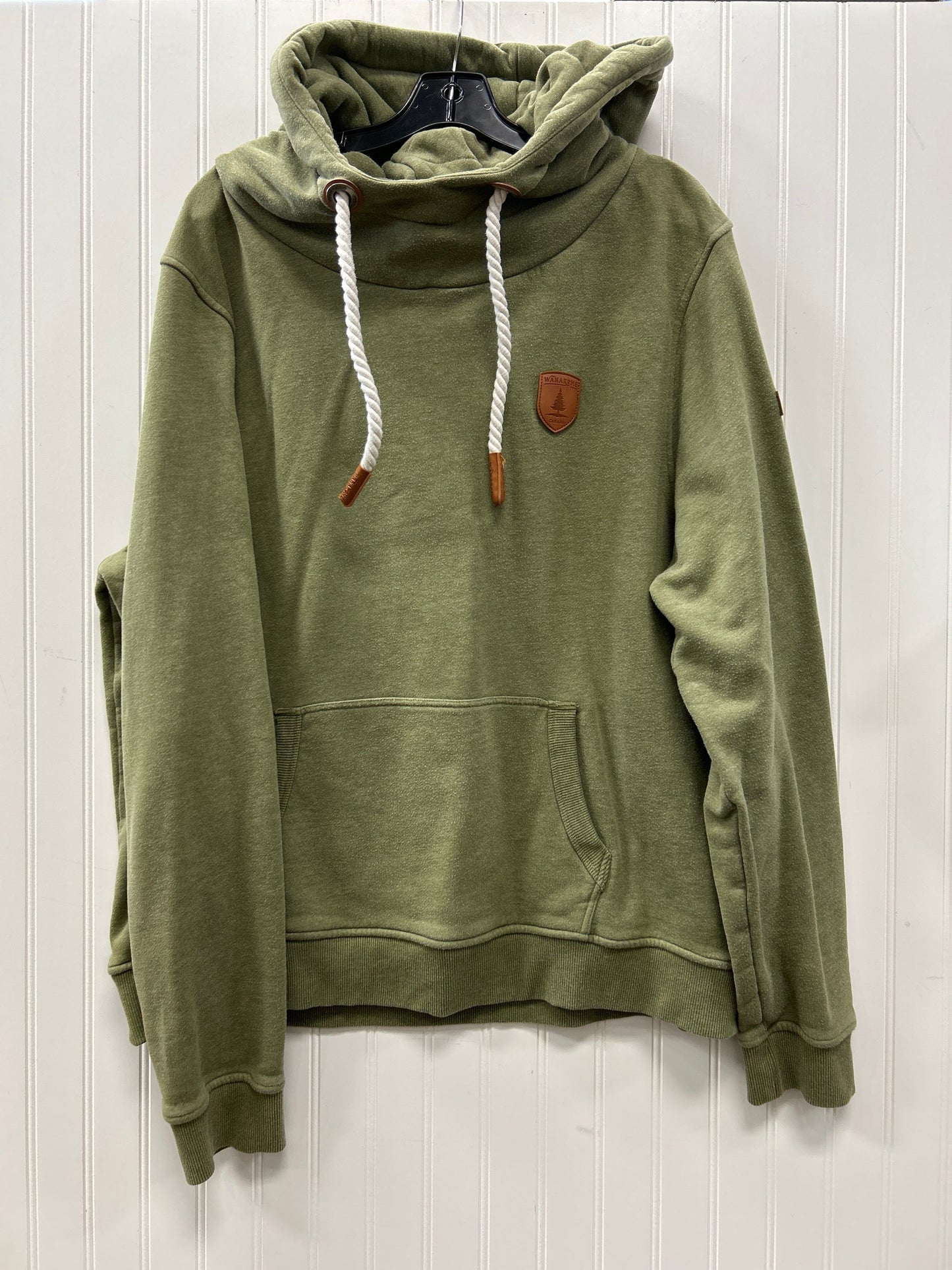 Sweatshirt Hoodie By Cmc In Green, Size:1X