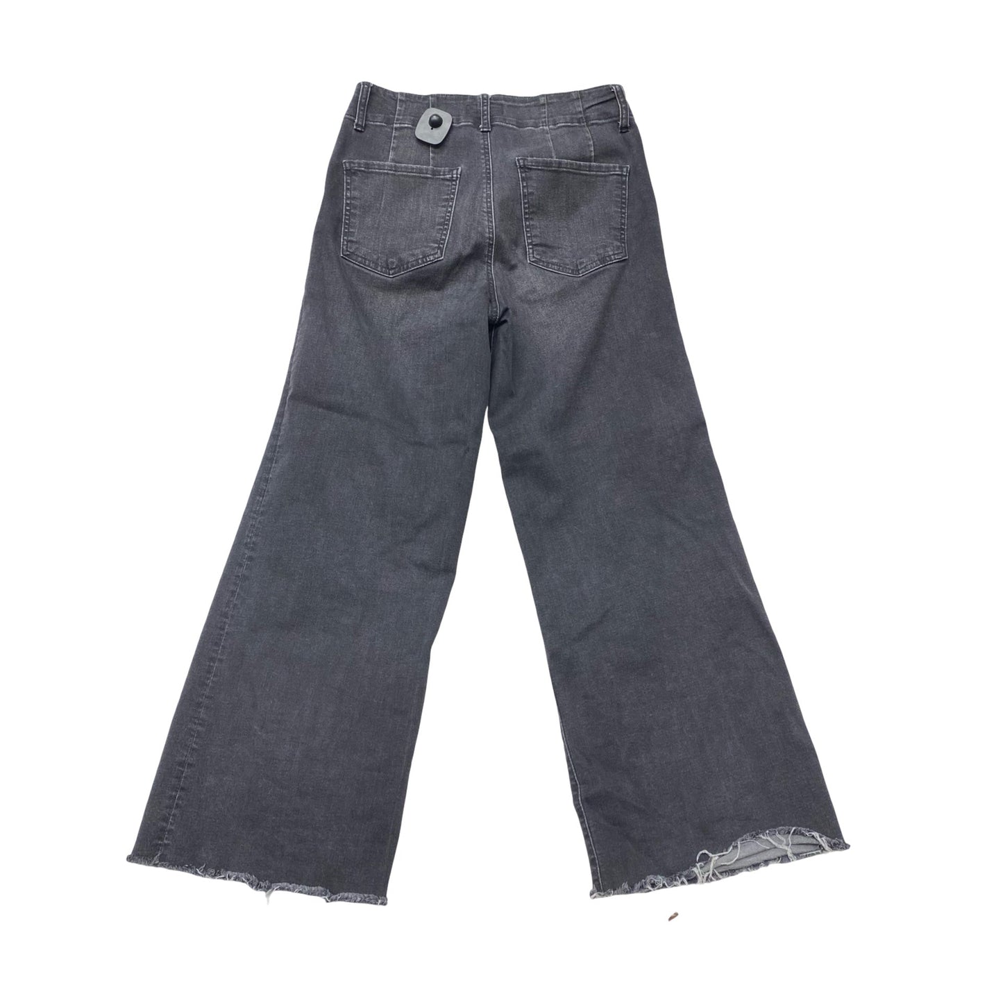 Jeans Wide Leg By Kut In Black Denim, Size:2