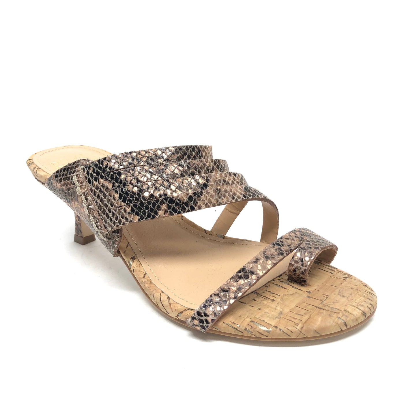 Shoes Heels Kitten By Donald Pliner In Snakeskin Print, Size: 7