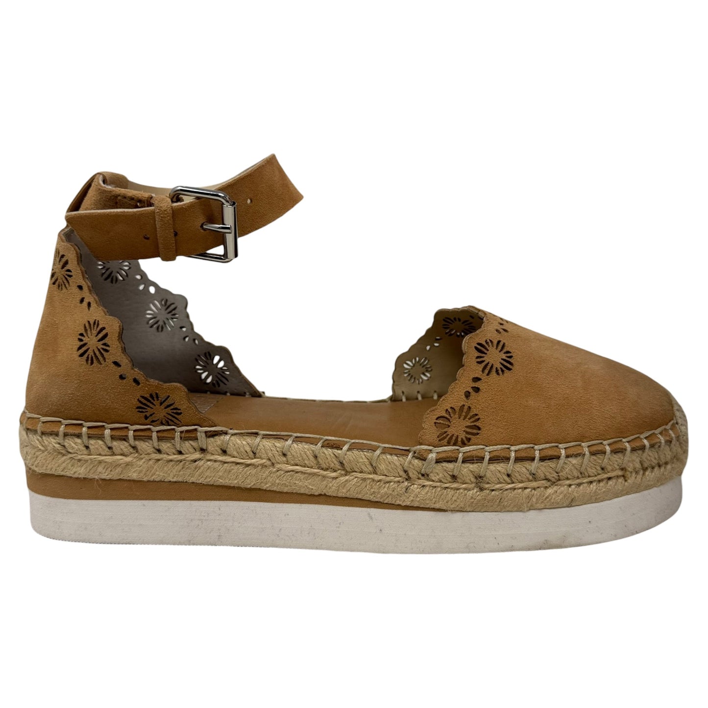 Platform Espadrille Shoes Flats By Vince Camuto In Tan, Size: 7.5