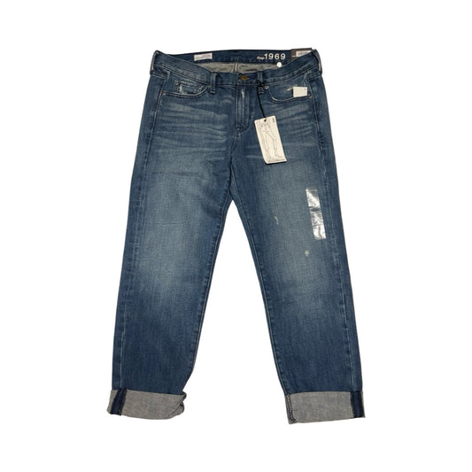 Jeans Boyfriend By Gap In Blue Denim, Size:4