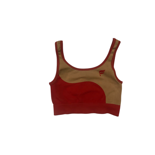 Athletic Bra By Fabletics In Brown & Red, Size:S