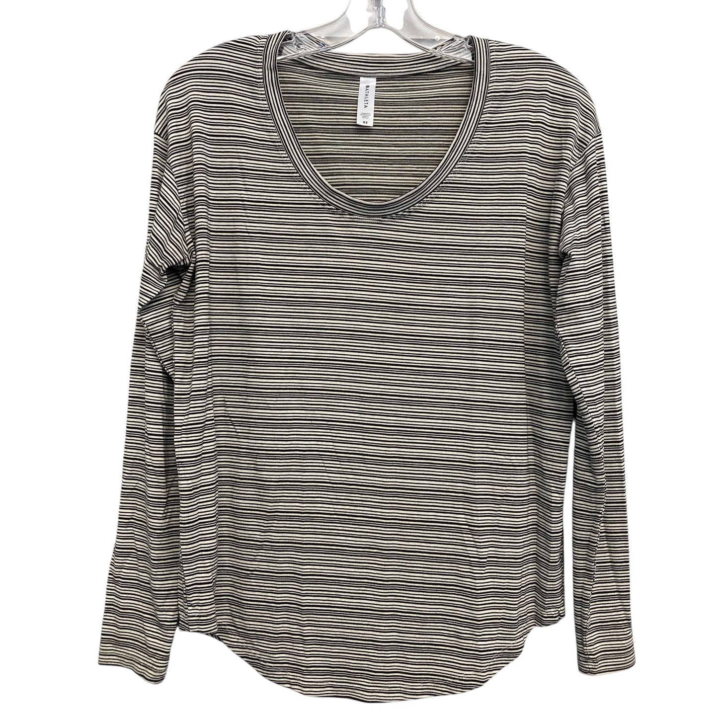 Top Ls By Athleta In Striped Pattern, Size:Xs