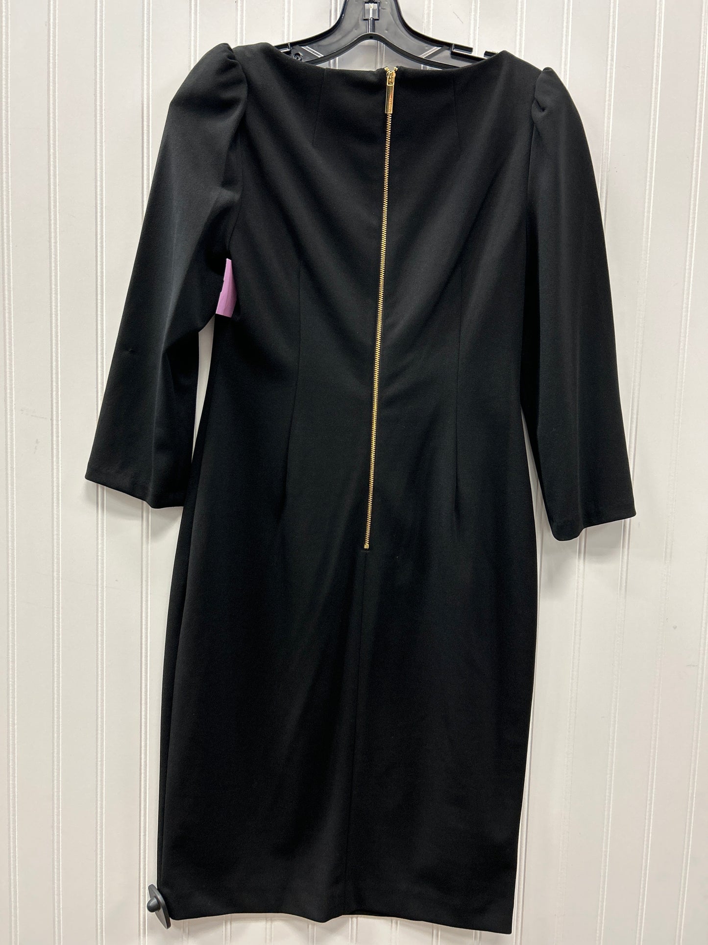 Dress Work By Calvin Klein In Black, Size:8