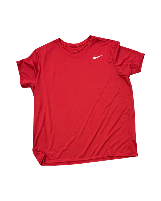 Athletic Top Ss By Nike In Red, Size:Xl
