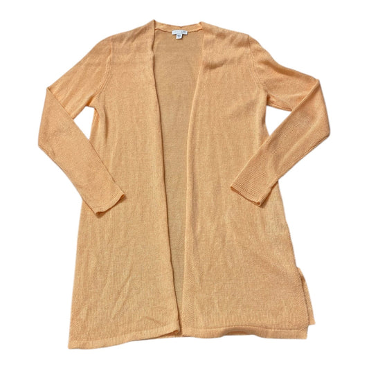Sweater Cardigan By J. Jill In Orange, Size:Xs