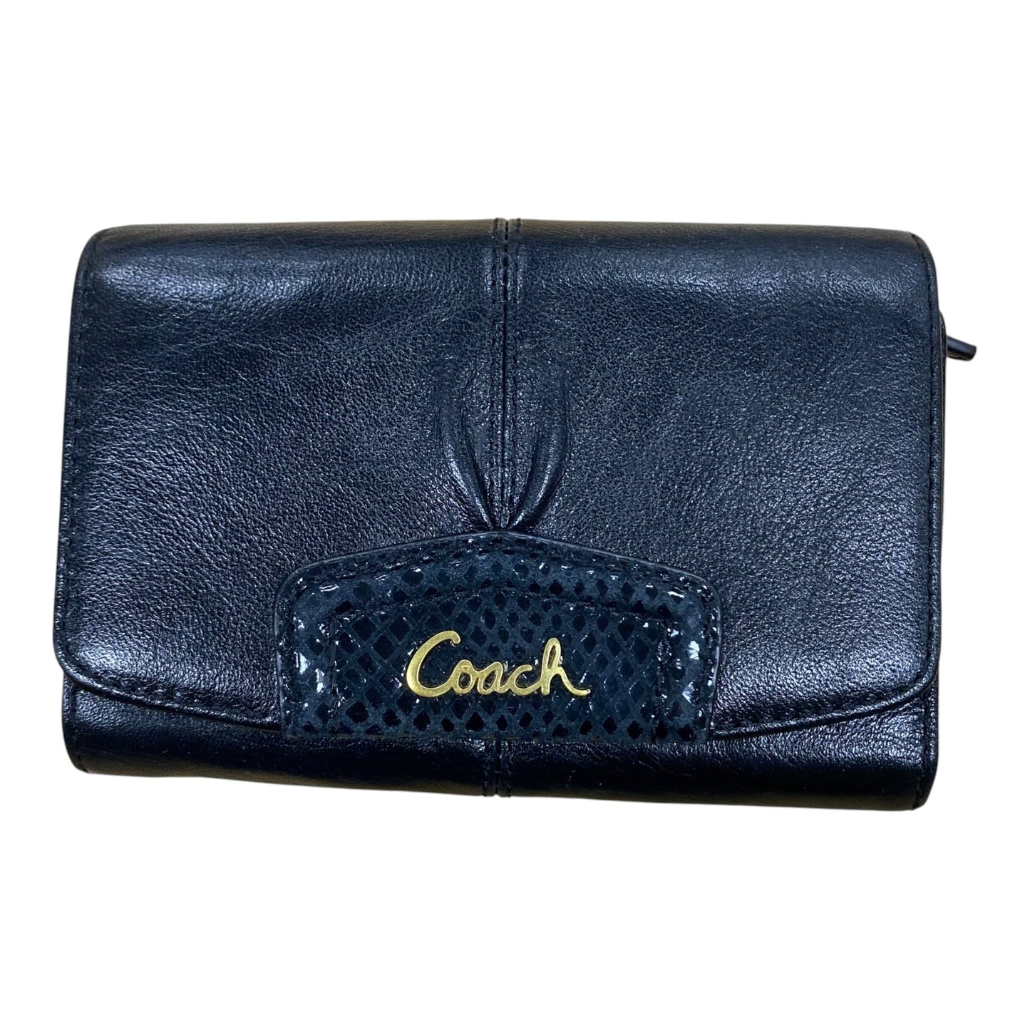 Wallet Designer By Coach In Black, Size:Medium