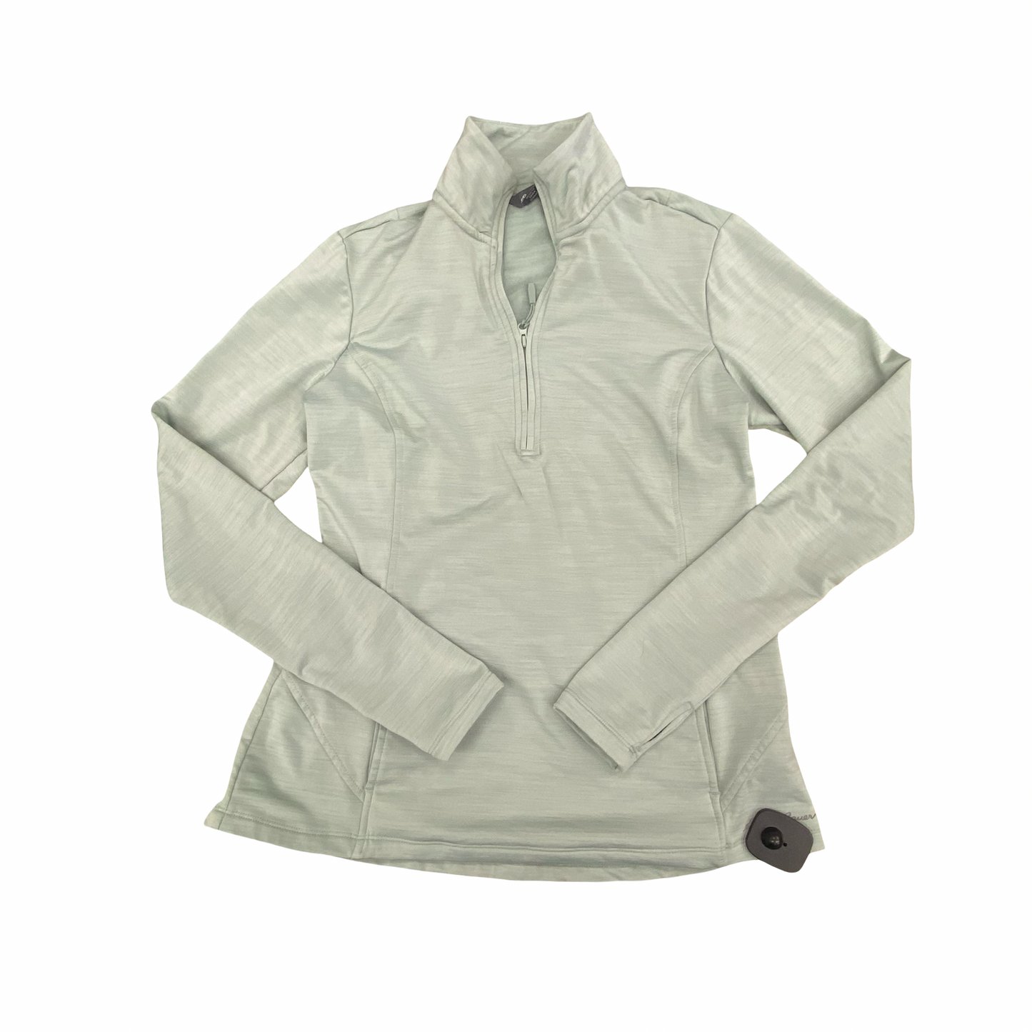 Athletic Top Ls Collar By Eddie Bauer In Green, Size:S