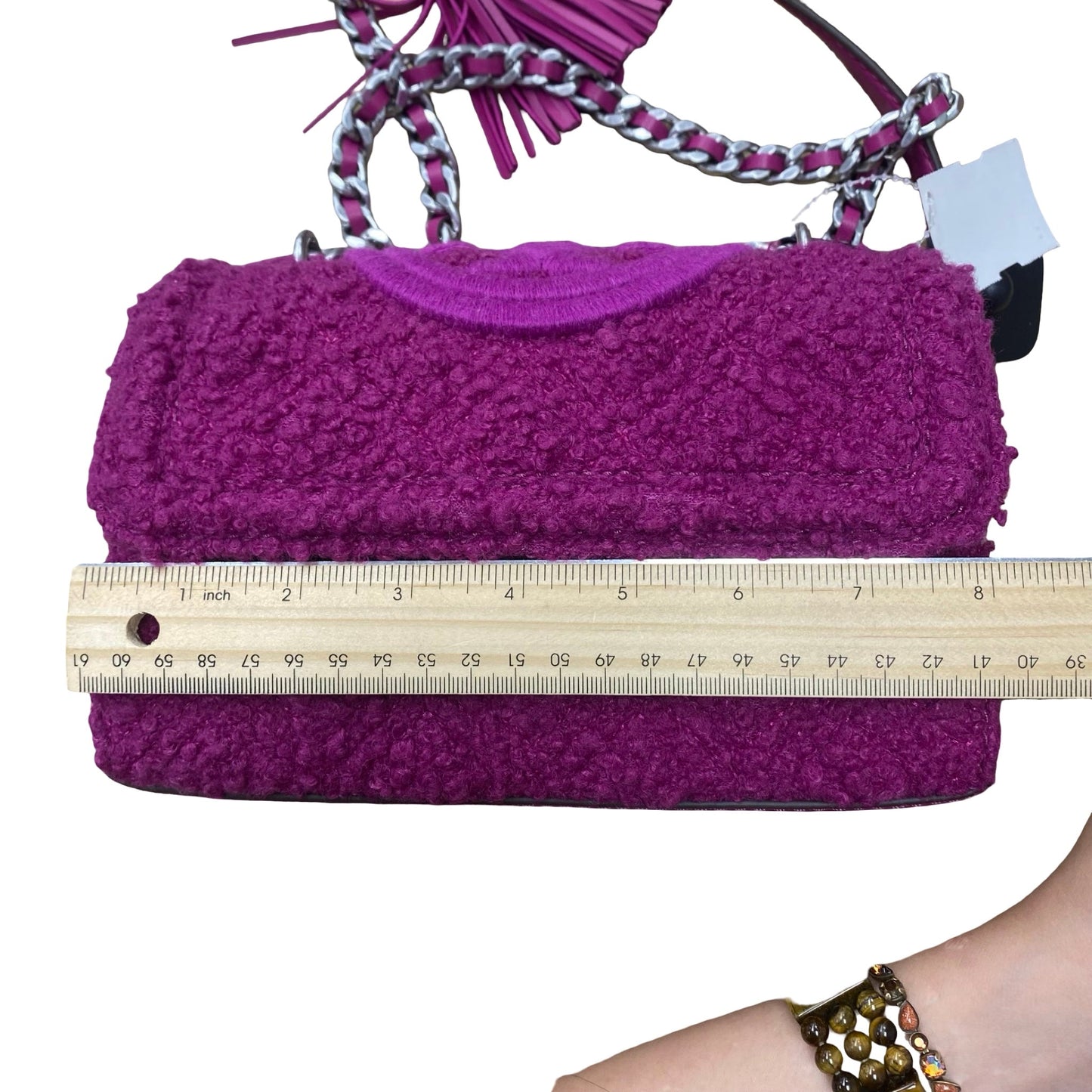 Handbag Designer By Tory Burch In Purple, Size:Small