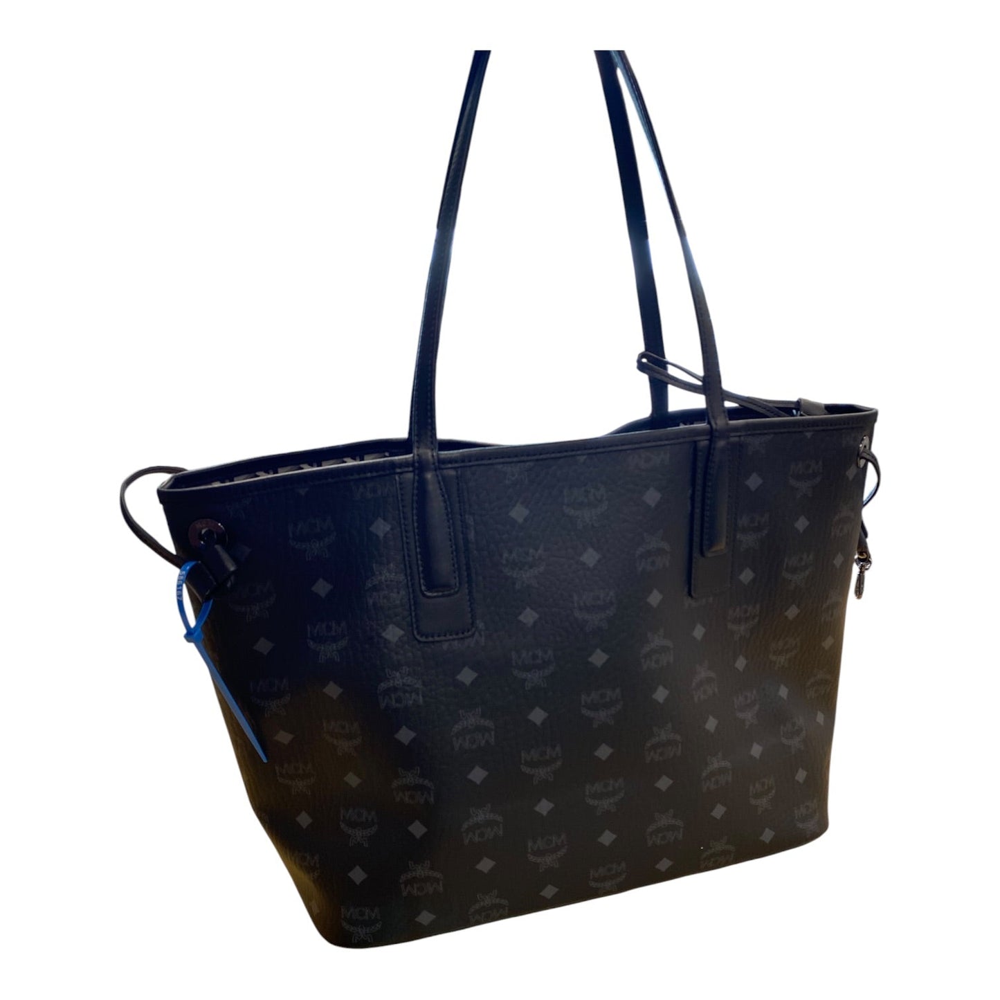 Handbag Luxury Designer By Mcm In Black, Size:Medium