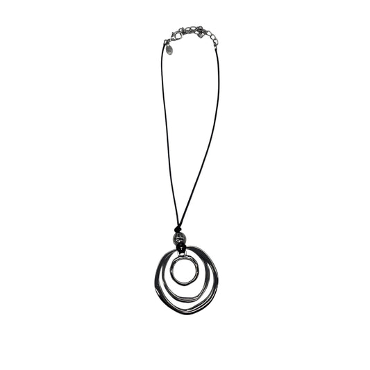 Necklace Statement By Chicos In Black & Silver