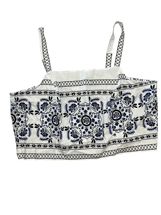 Top Sleeveless By Lane Bryant In White, Size:4X