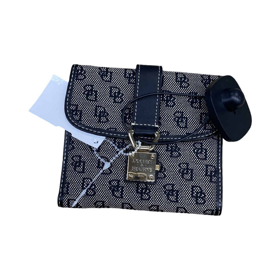 Wallet Designer By Dooney And Bourke In Black & Grey, Size:Small