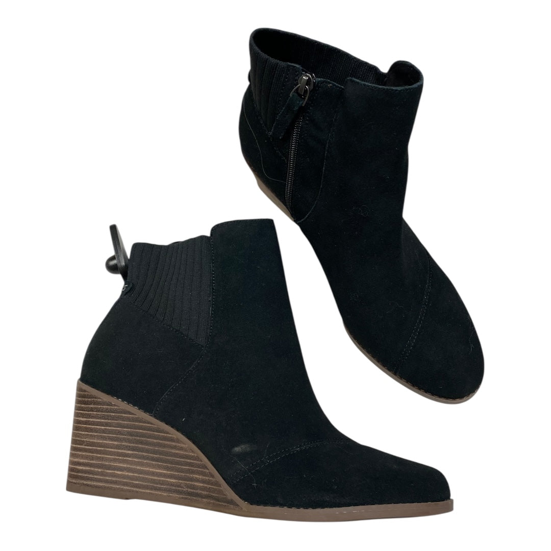 Boots Ankle Heels By Toms In Black, Size:10