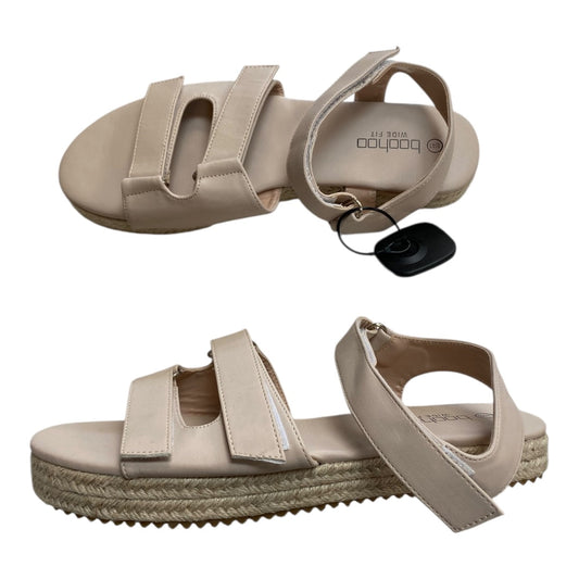 Sandals Flats By Boohoo Boutique In Pink, Size:8