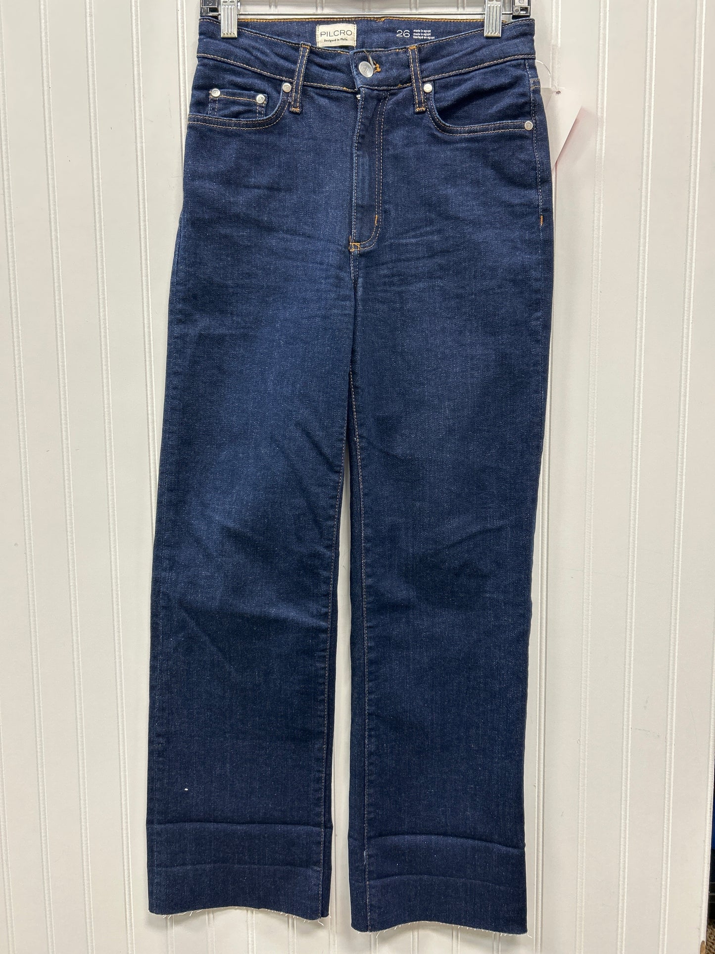 Jeans Straight By Pilcro In Blue Denim, Size:2