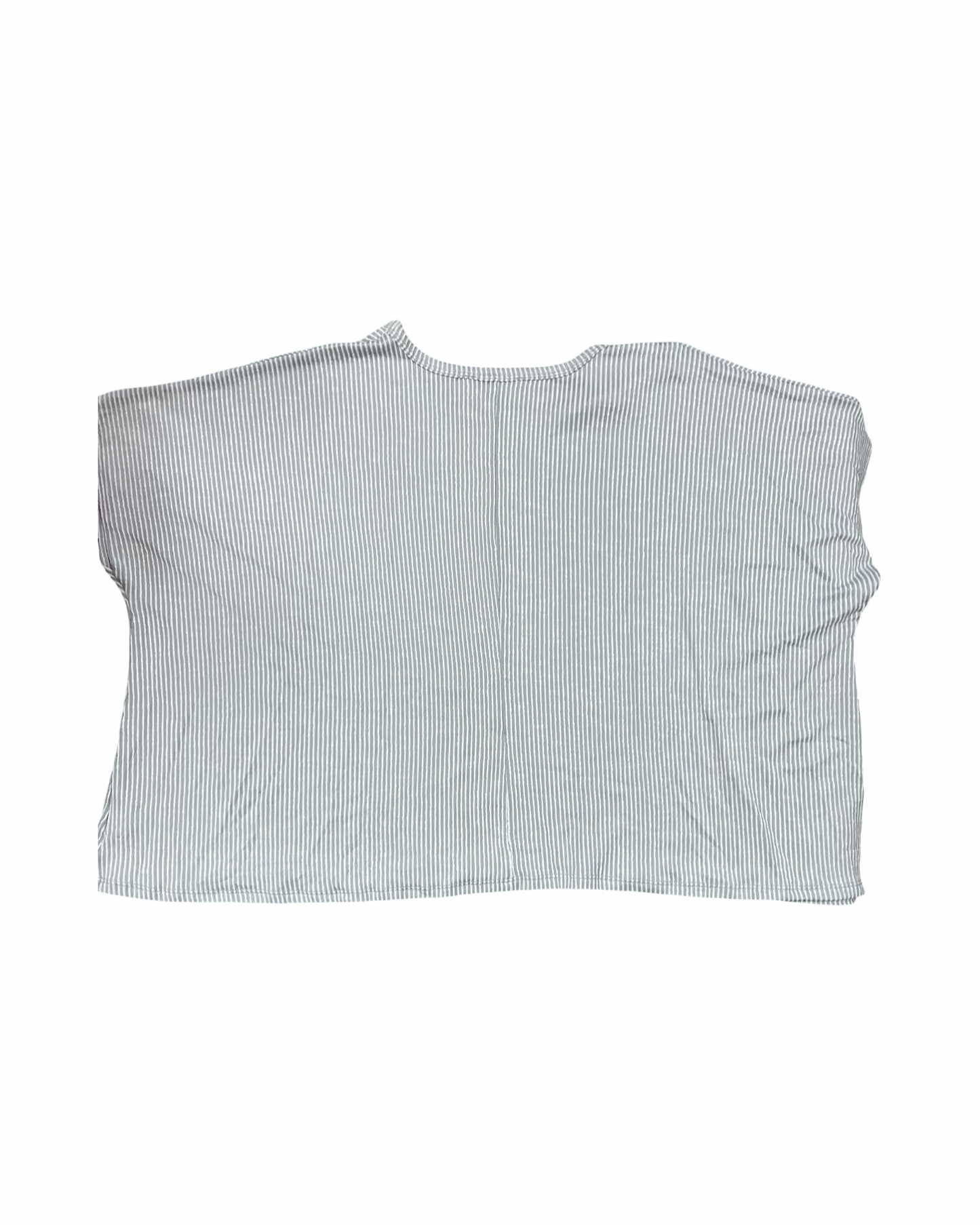 Top Ss By Zenana In Grey & White, Size:Xl