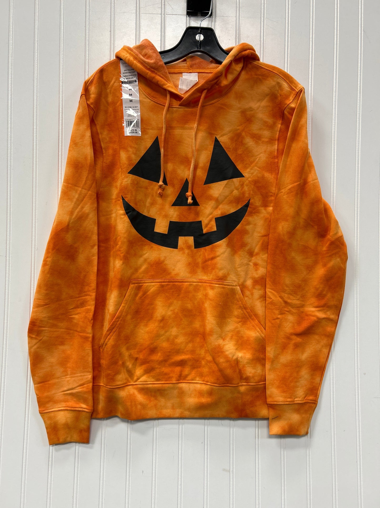 Sweatshirt Hoodie By Clothes Mentor In Orange, Size:M