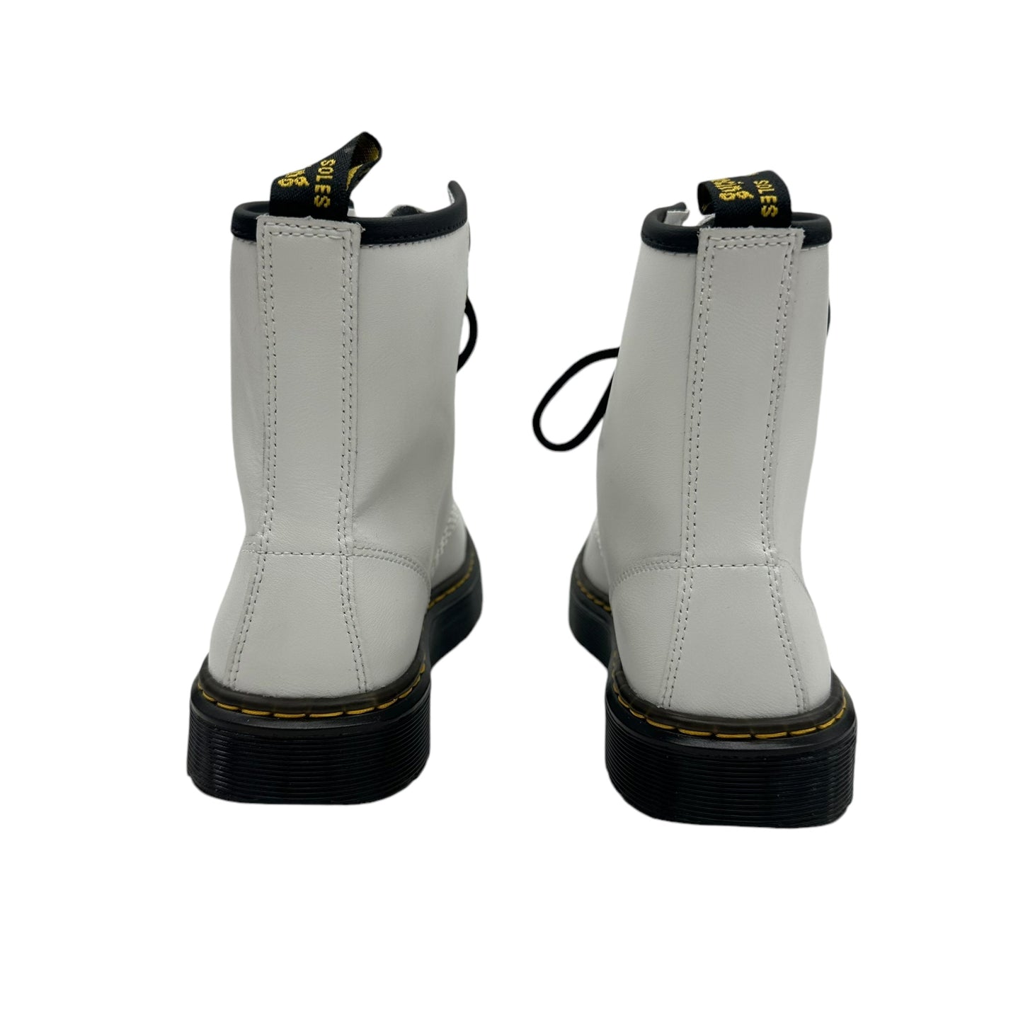 Boots Leather By Dr Martens In White, Size:5