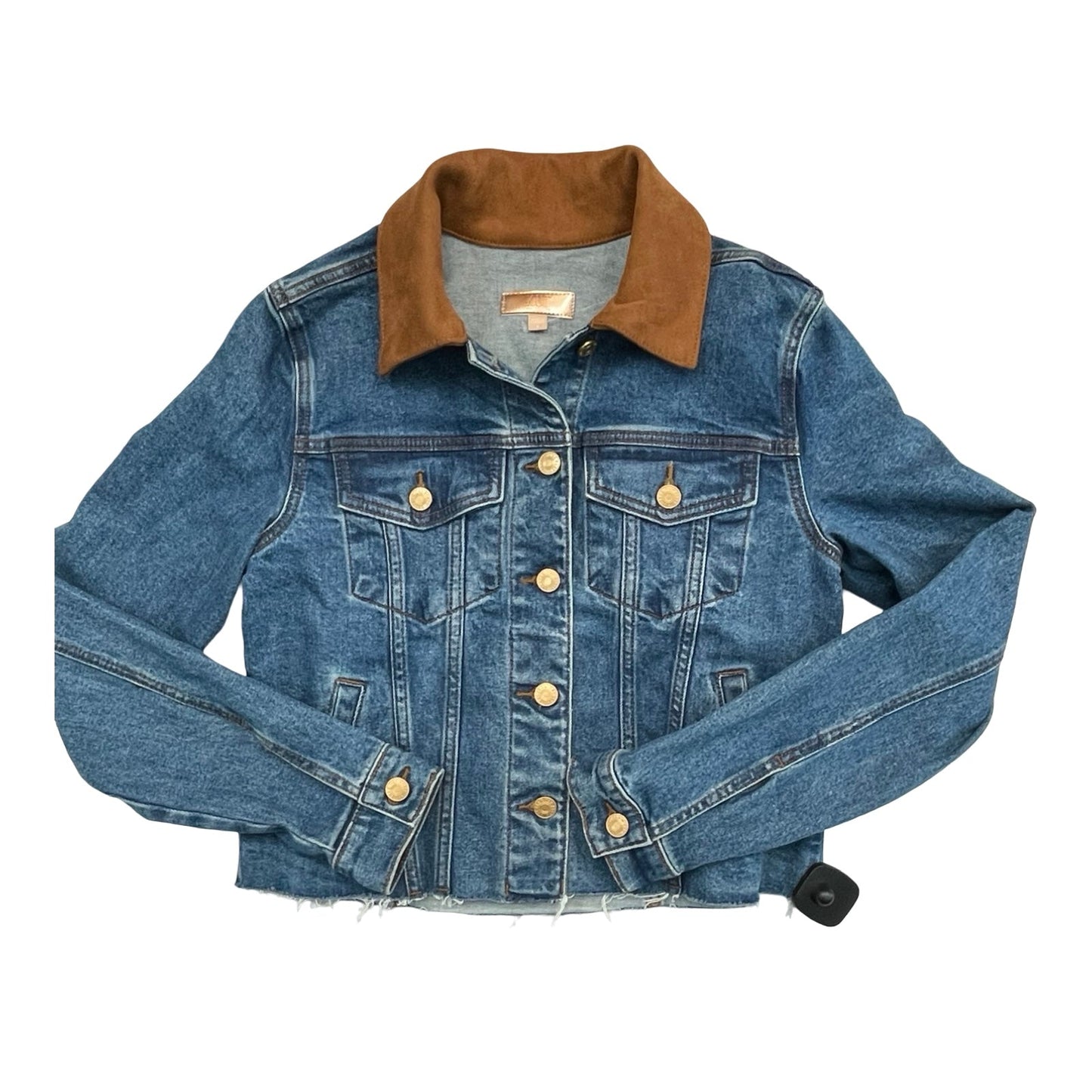 Jacket Denim By Kut In Blue Denim, Size:S
