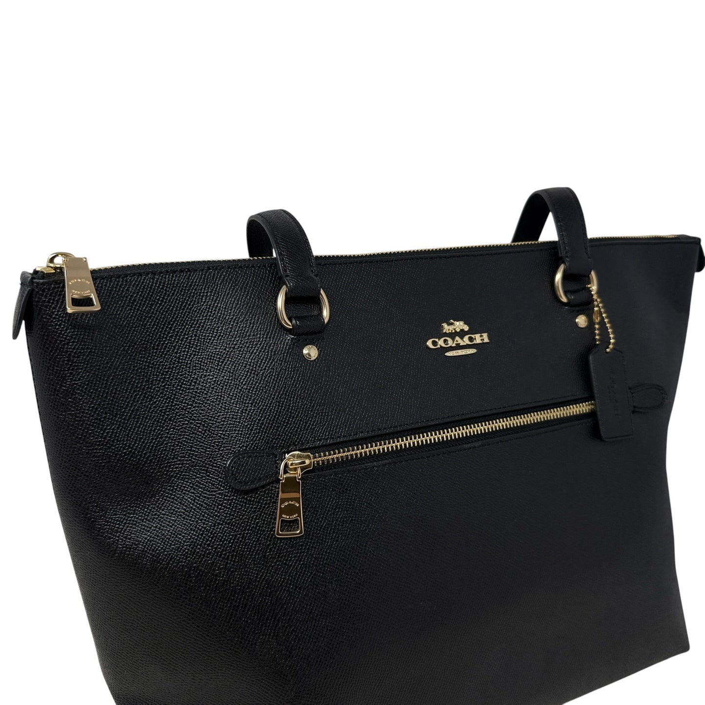 Crossgrain Leather Gallery Tote Designer By Coach, Size: Medium